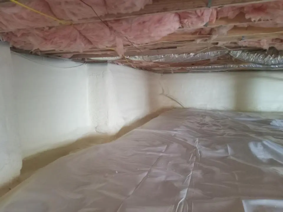 Crawl space encapsulation with closed-cell spray foam for Spray Foam Roofing in Naples